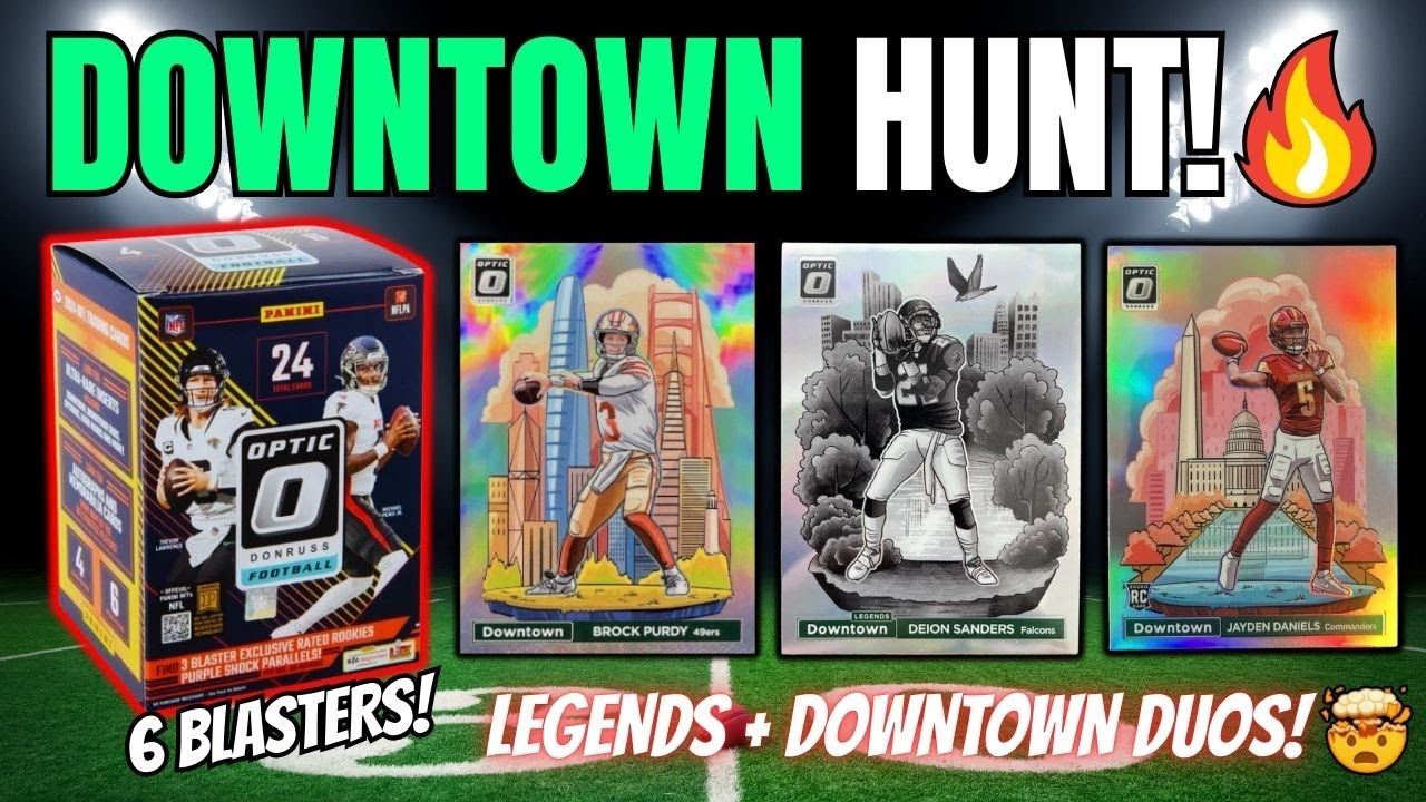 Downtown Hunting In This 2024 Donruss Optic Football 6 Blaster Box Rip!🤯🏈