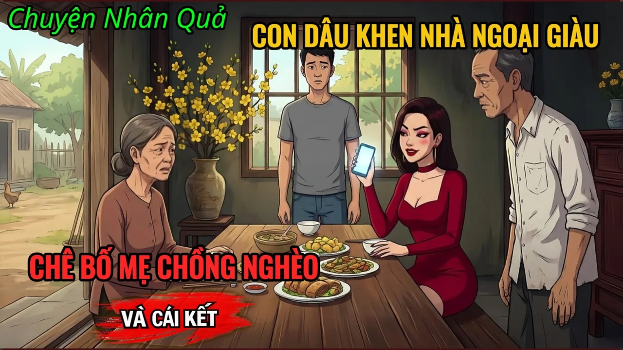 Con Dâu Về Quê Ăn Tết Khoe Nhà Ngoại Mua Biệt Thự, Chê Bố Mẹ Chồng Nghèo Và Cái Kết/Chuyện Nhân Quả