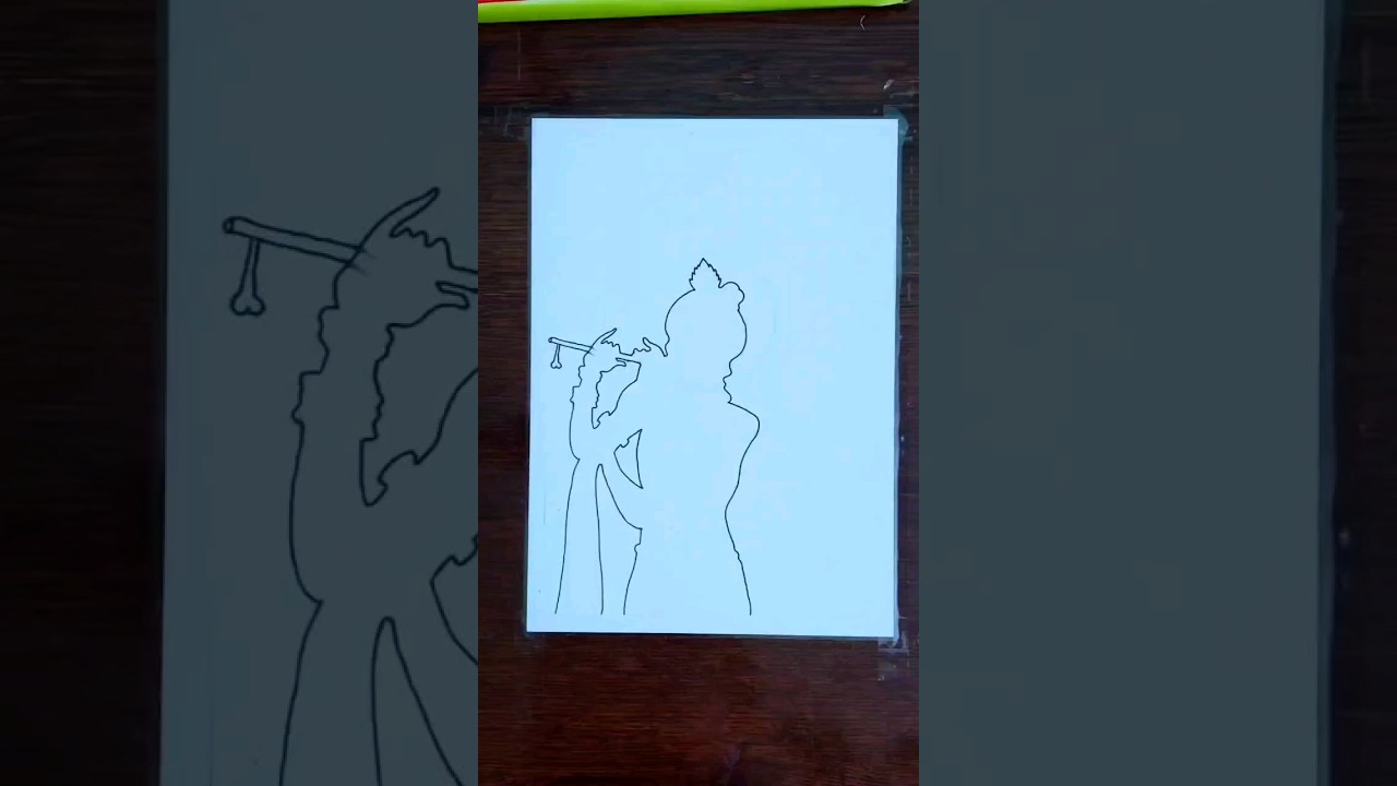 how do you draw krishna  oil pastel drawing for beginners😱