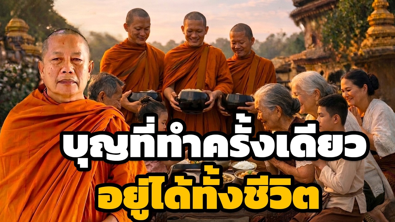 บุญที่ทำแล้วได้บุญตลอดชีวิต ทั้งวันทั้งคืน  ธรรมะคลายทุกข์ พระมหาบุญช่วย ปัญญาวชิโร 3
