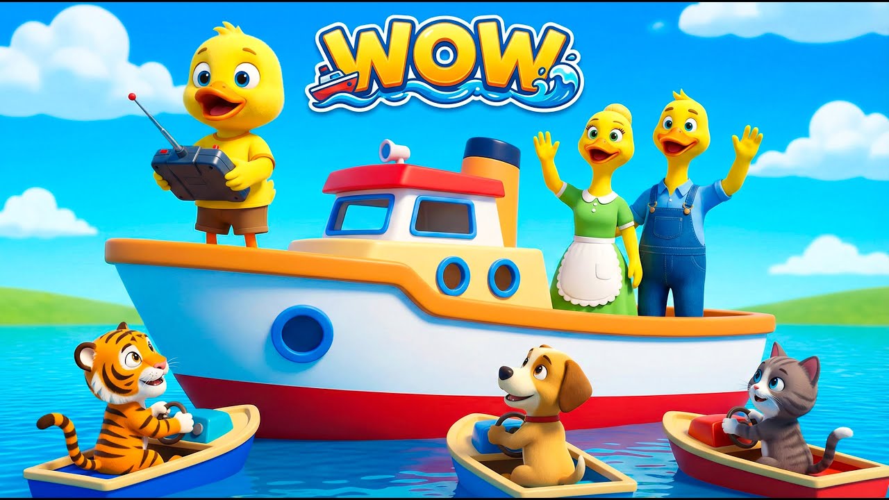 Little Duckling Wants a Toy Boat and Dad Surprises Him 🐥🚤🎁