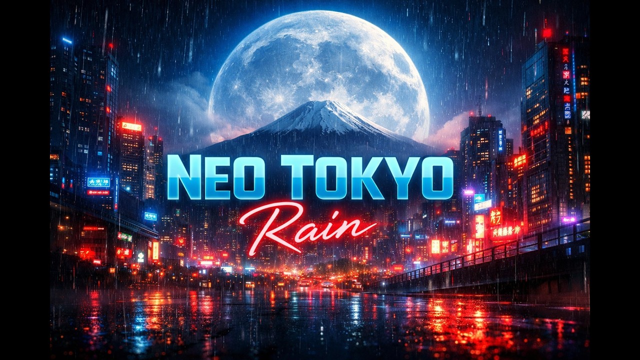 Neo Tokyo 🌃 Peaceful Cyberpunk Night Music
