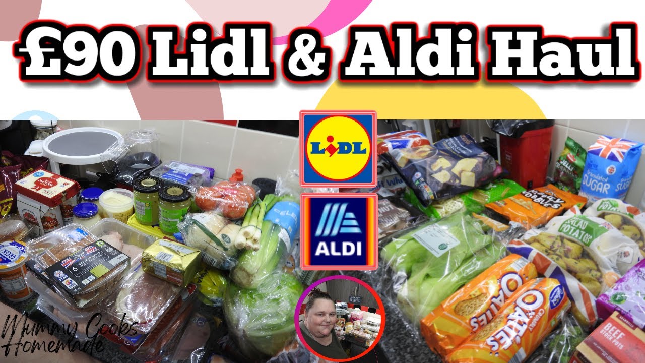 £90 Lidl & Aldi Haul 🛒 | Prices | Family of 4 #groceryhaul #budgetshopping