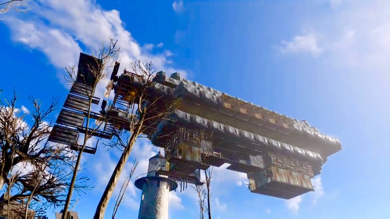 Fallout 4 Airship at Kingsport Lighthouse
