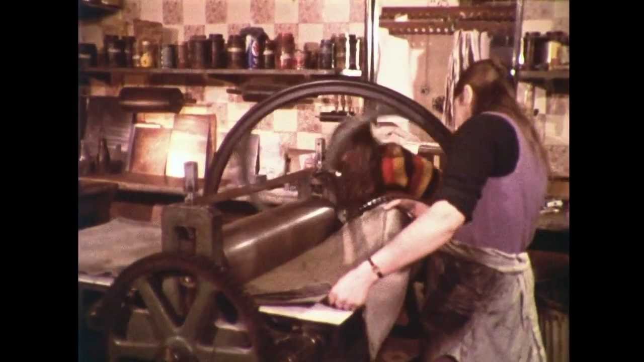 At a Printmakers Workshop - BBC documentary from 1970