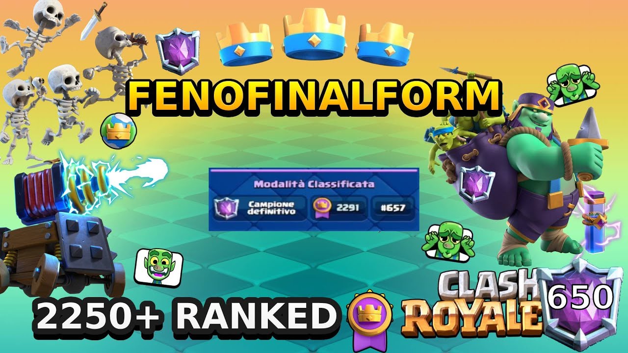 TOP 650+ Global🌍 - GIANT SPARKY A 2200+ MEDAGLIE DISTRUTTIVO - Clash Royale ITA