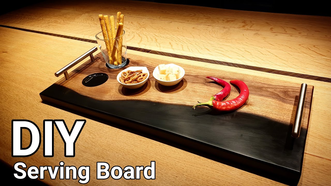How to build a Serving Board / Cutting Board from Epoxy Resin and Wood