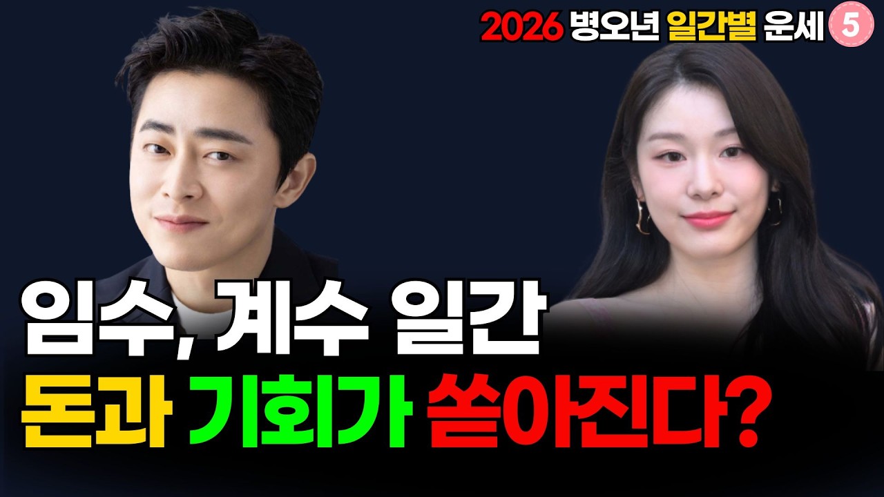 다 잡으려다 다 잃는다|2026 병오년 임수 계수 일주별 운세 총정리