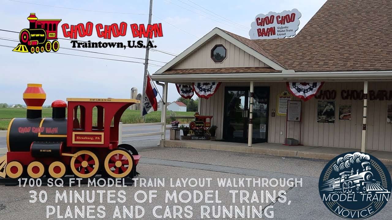 CHOO CHOO BARN Gigantic Model Train Layout - FULL WALKTHROUGH - Strasburg, PA - Planes, Cars & More
