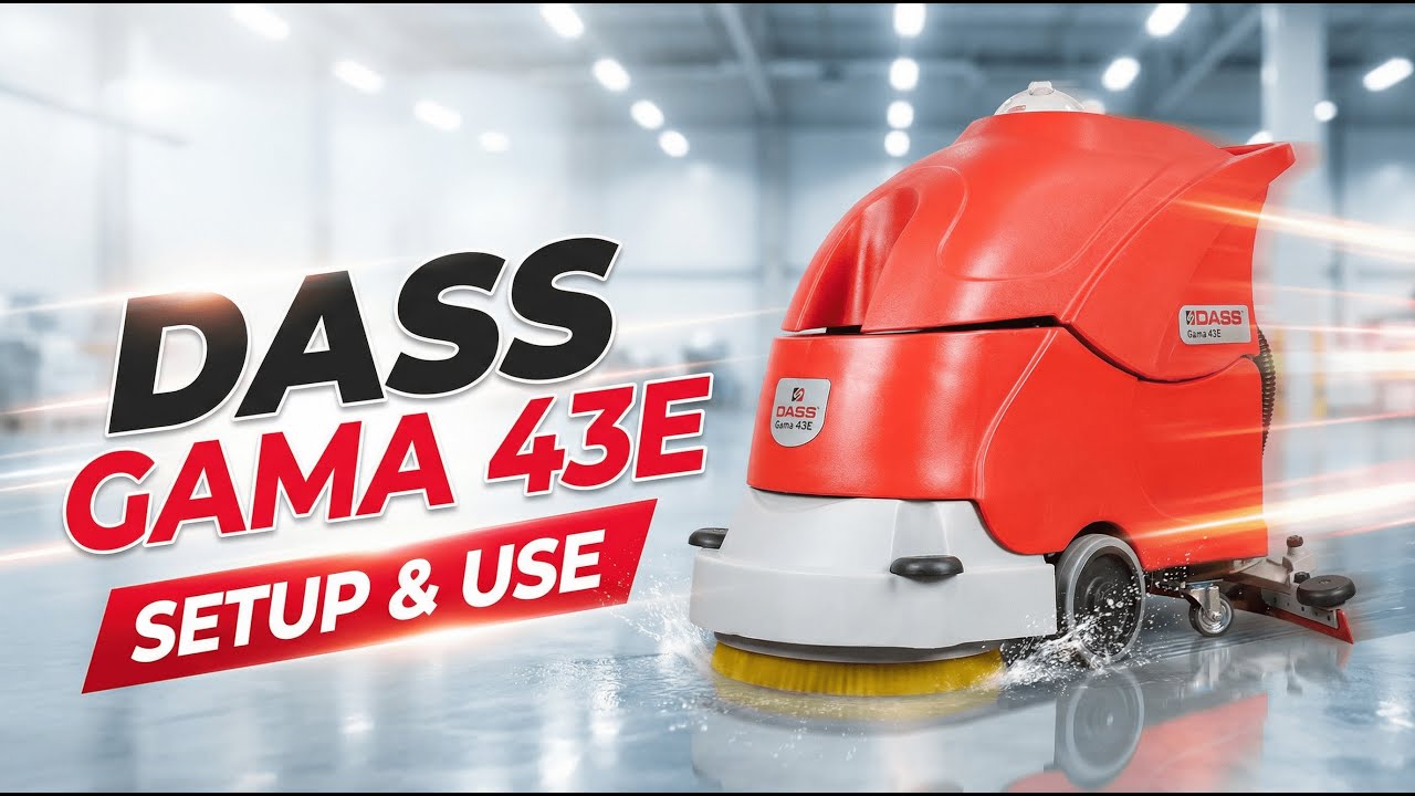 Dass Gama 43E Electric Floor Scrubber – Installation & Setup Guide | Step by Step