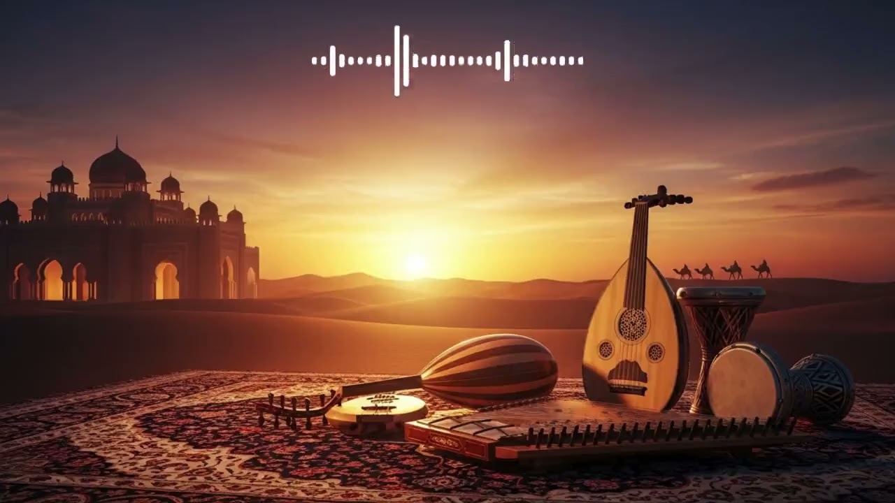 Beautiful Relaxing Arabic Music | Peaceful Desert Sunset Ambience for Relaxation