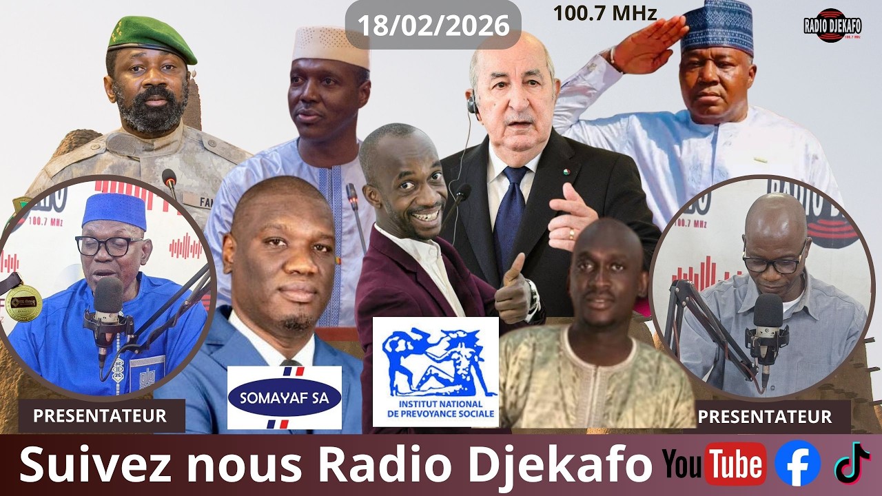 RADIO DJEKAFO 18 FEVRIER DABA TOUNKARA ET BOUBACAR TRAORÉ