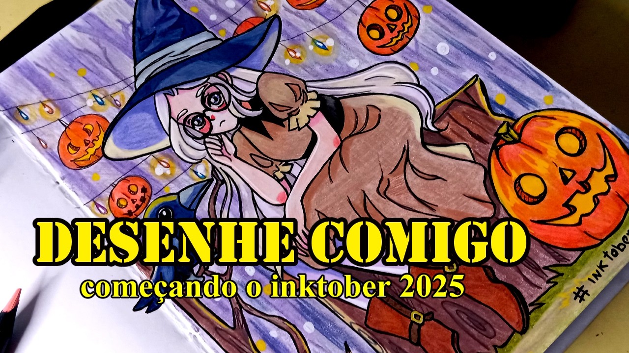 Desenhe comigo/Começando o inktober 2025