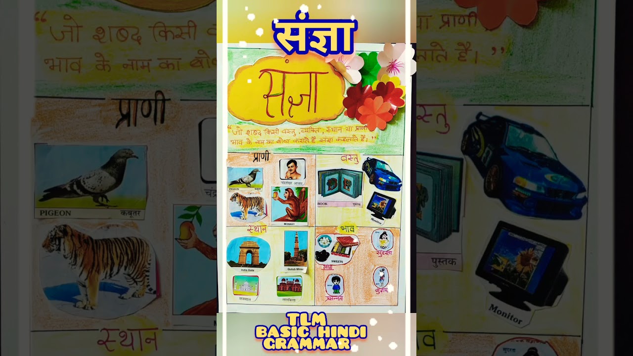 #shorts TLM on basic hindi grammar संज्ञा with pictures #hindigrammar