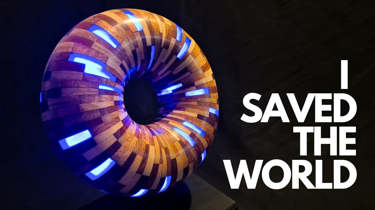 Woodturning a Torus - A World Saving Tribute
