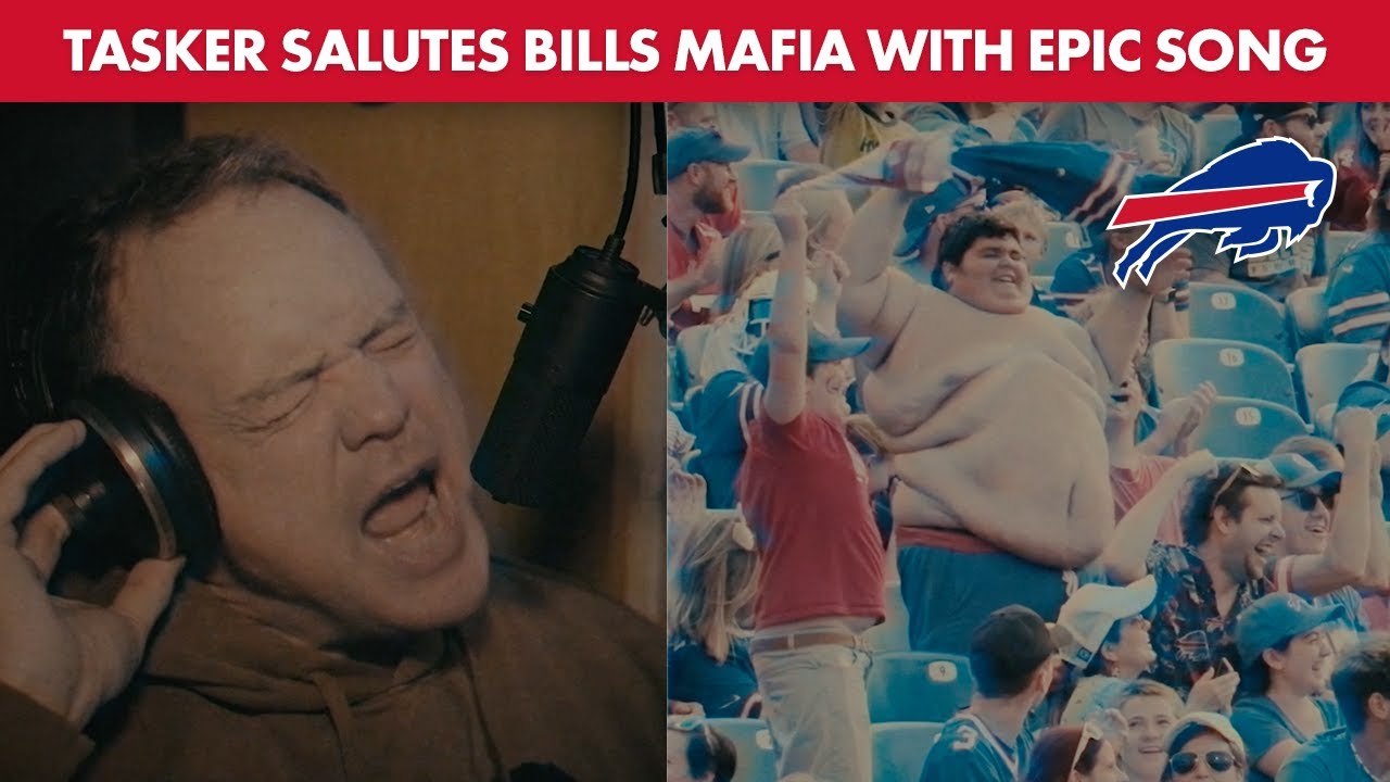Steve Tasker Salutes Bills Mafia With Epic Song! | The All-Weather Fan! | Buffalo Bills