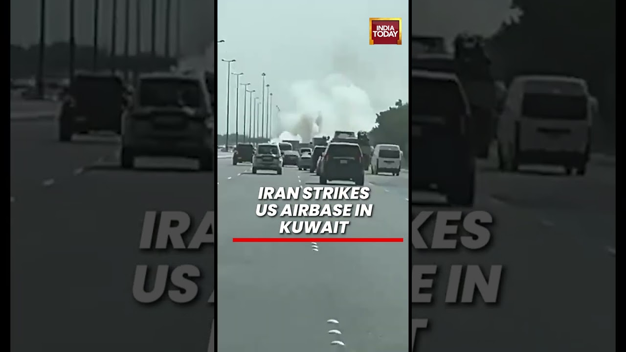 WATCH: Iran Attack Viral Video US Airbase in Kuwait Attacked by Iran   #shorts #usiranwar