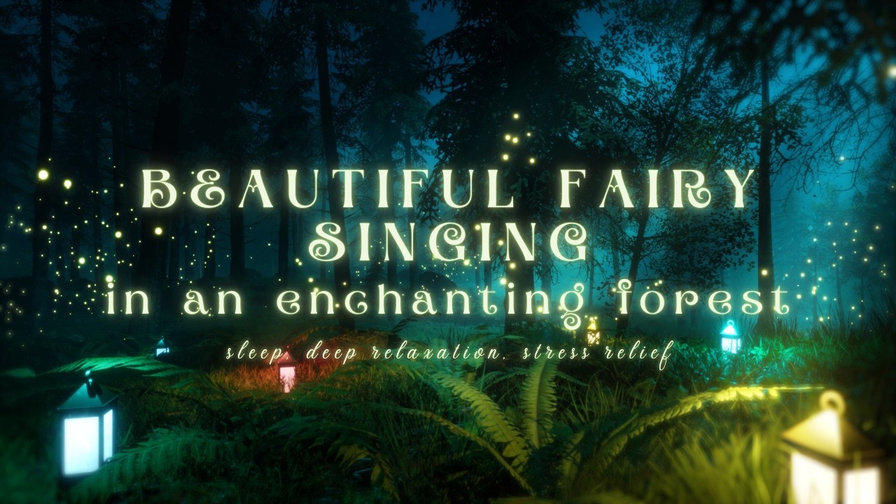 Enchanting Humming for DEEP Sleep Among Glowing Lanterns - Magical Night Forest Ambience 🏮🌟🌙
