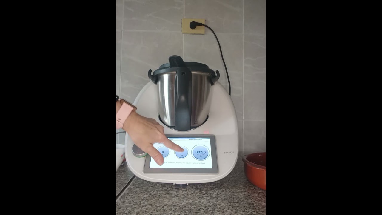 Garbanzos con arroz y gambas, fácil y rico con Thermomix 