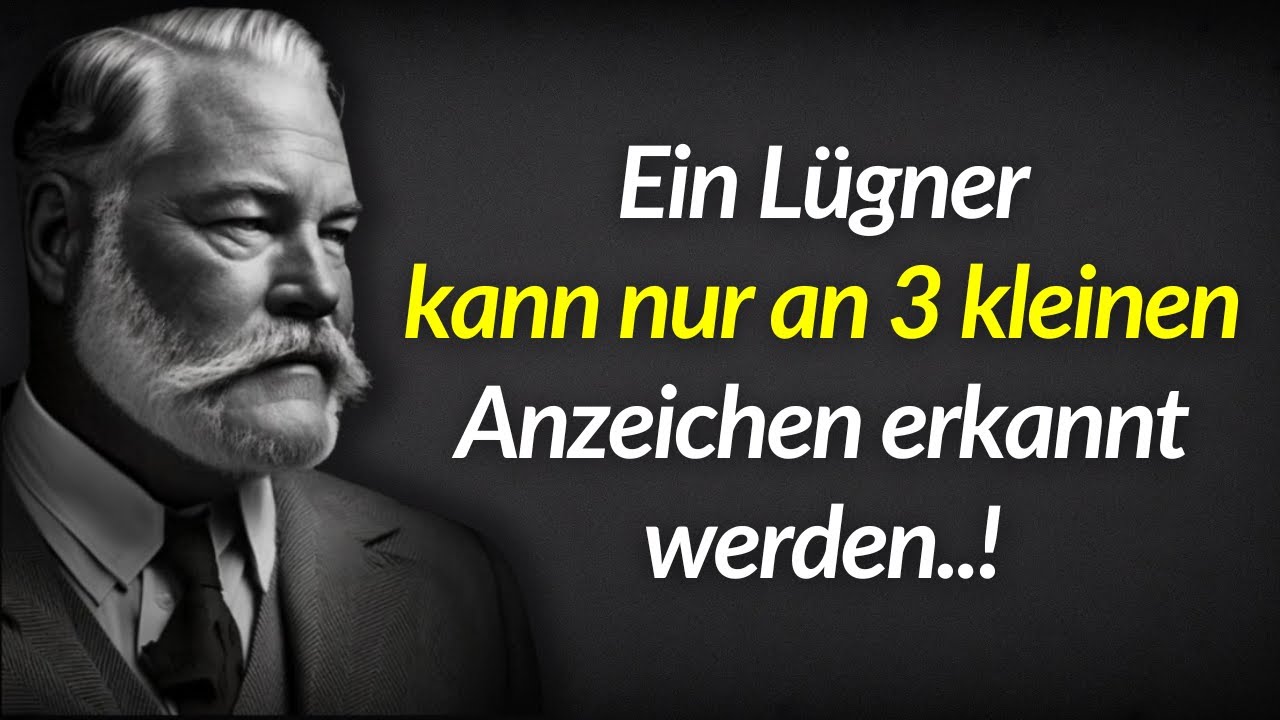 3 einfache Anzeichen, um einen Lügner zu erkennen – Zitate von Ernest Hemingway