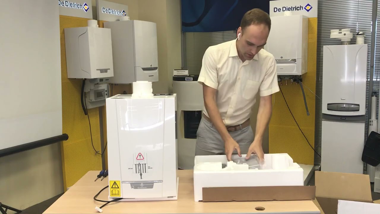 Распаковка конденсационного газового котла De Dietrich серии Naneo S