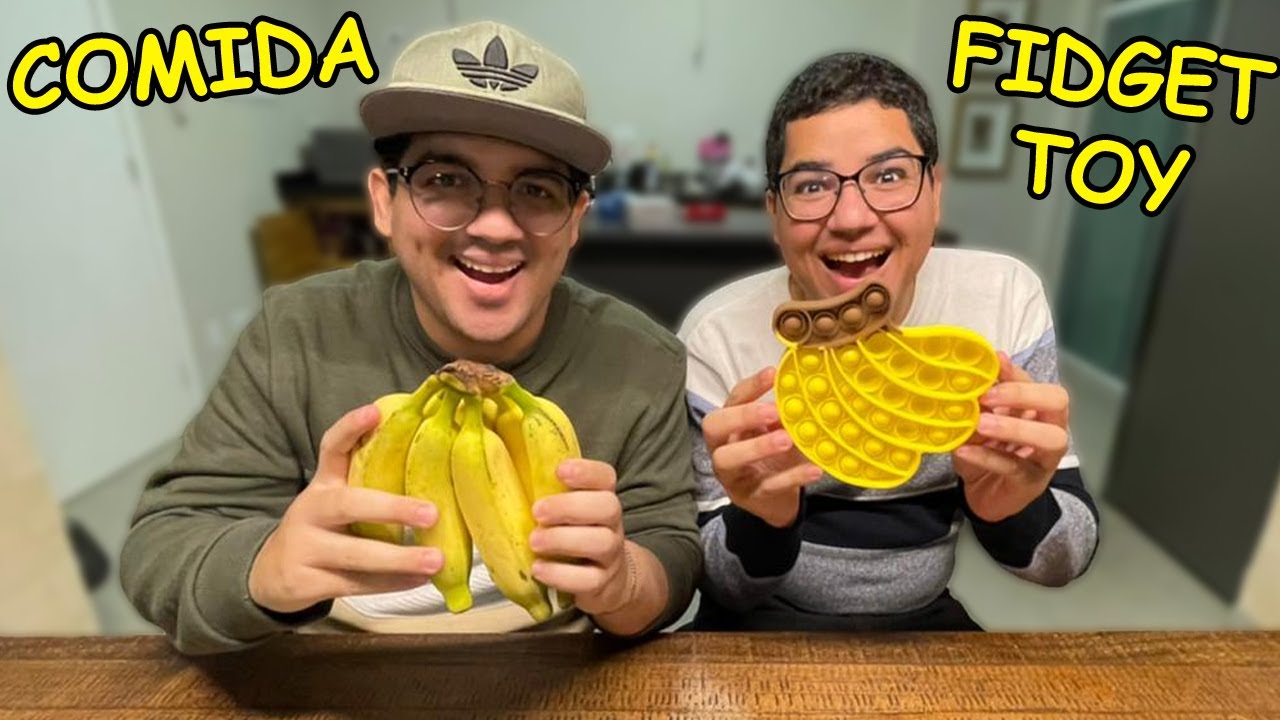 DESAFIO COMIDA VS FIDGET TOYS!!! - Família Velhote