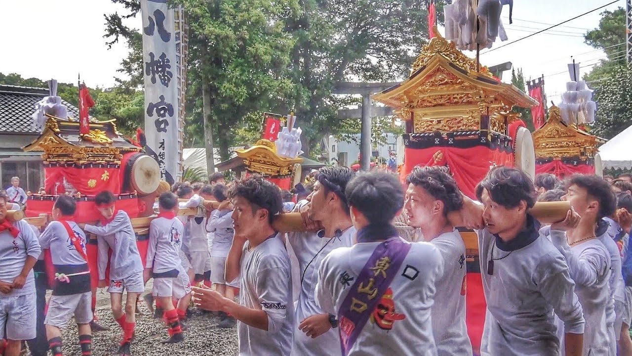 2023.10.02 印南祭り 印南八幡神社 屋台 宮入り(光川·本郷·東山口·宇杉) 和歌山県日高郡印南町