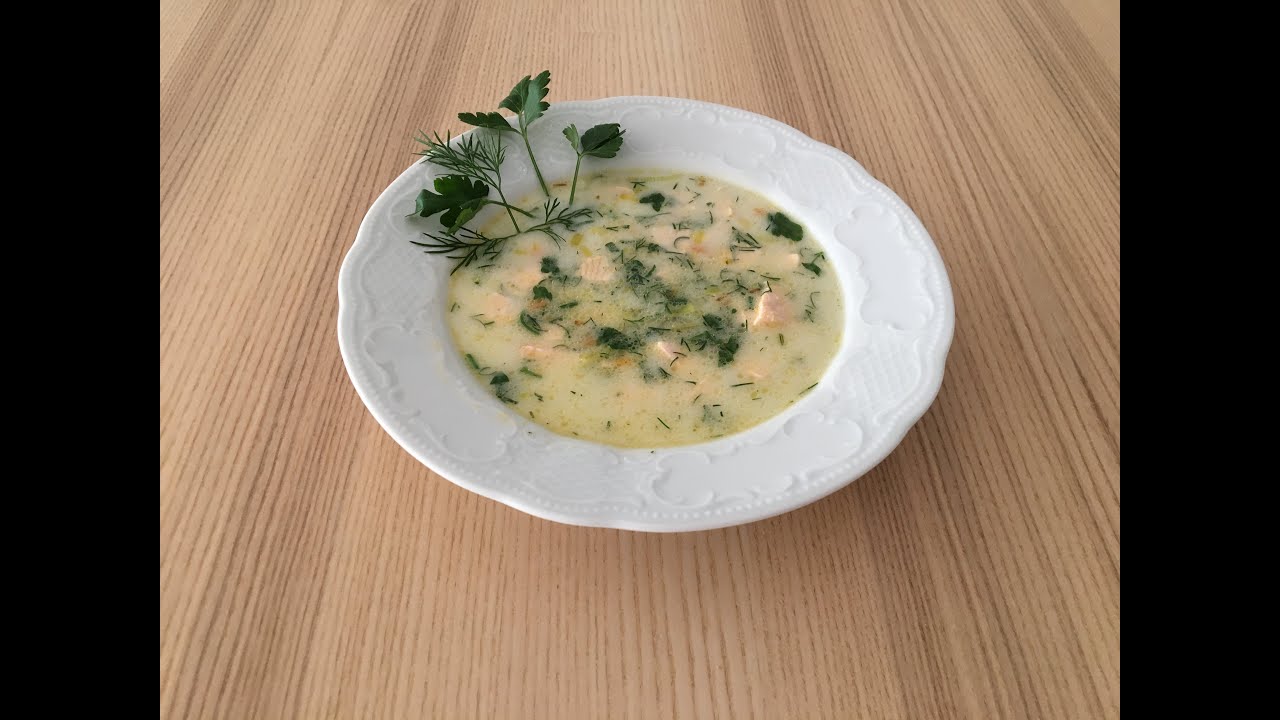 Fischsuppe  (Rezept vom Schwager) / Рыбный суп из лосося