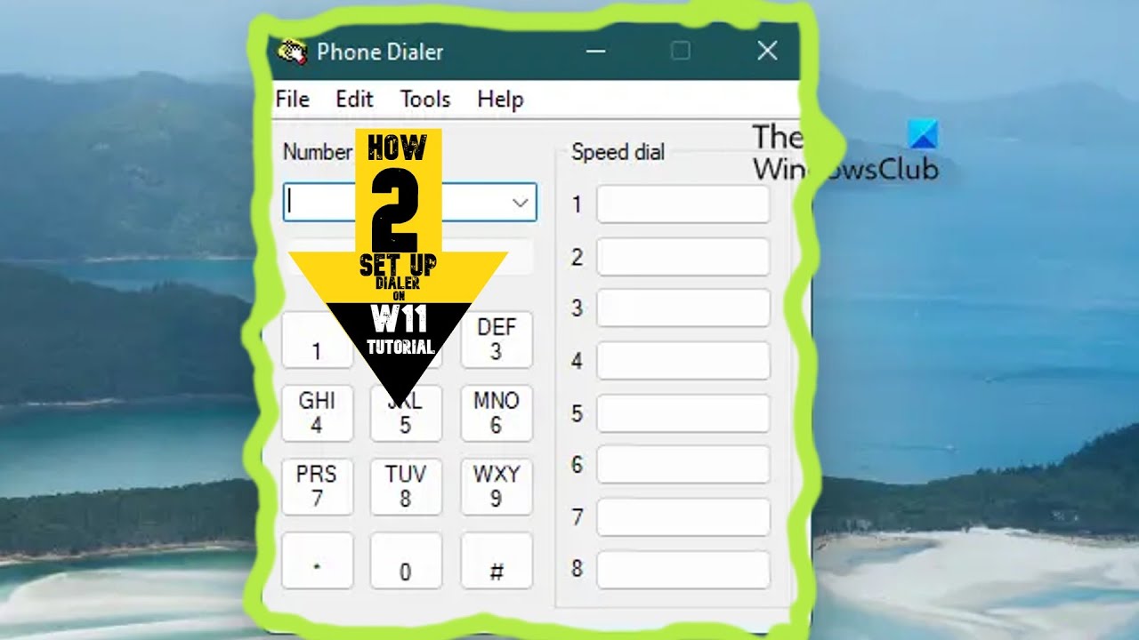 how to set up dialer on windows 11 (figure instructions by yourself idk it)