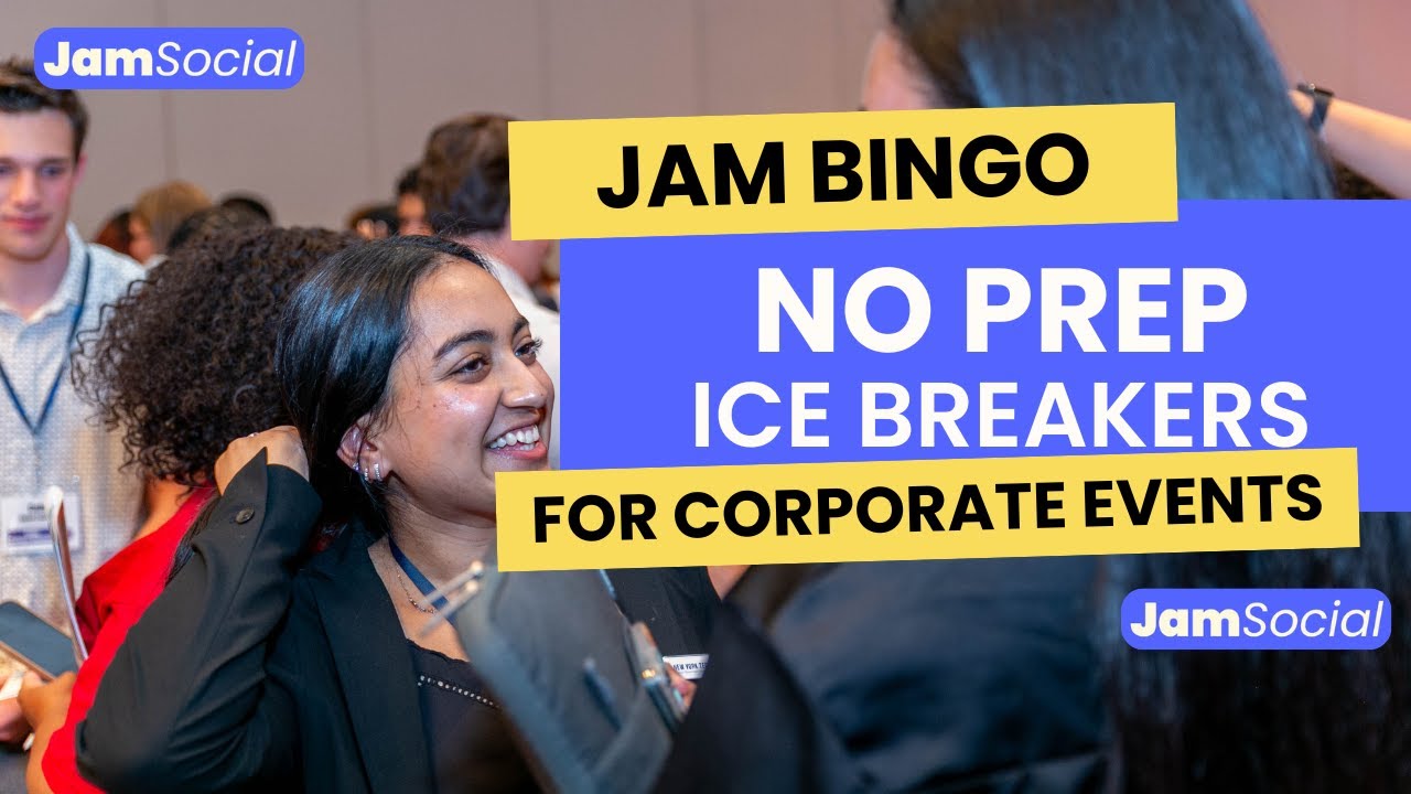 No Prep Ice Breaker Ideas for Corporate Event or Client Meetup | Jam Bingo #eventplanningtips