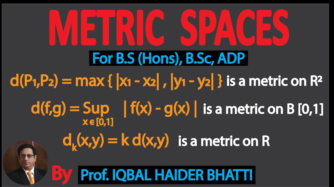 METRIC SPACES | Example 21 , 22 & 23 | For B.S (Hons), B.Sc , ADP Lec 12