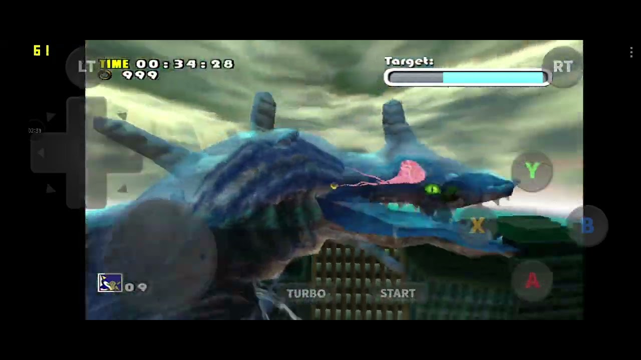 Playing sonic adventure's final boss 