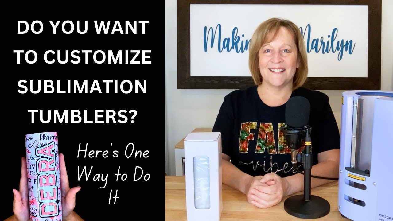 How to Add a Name to a Sublimation Tumbler Design | #go2craft
