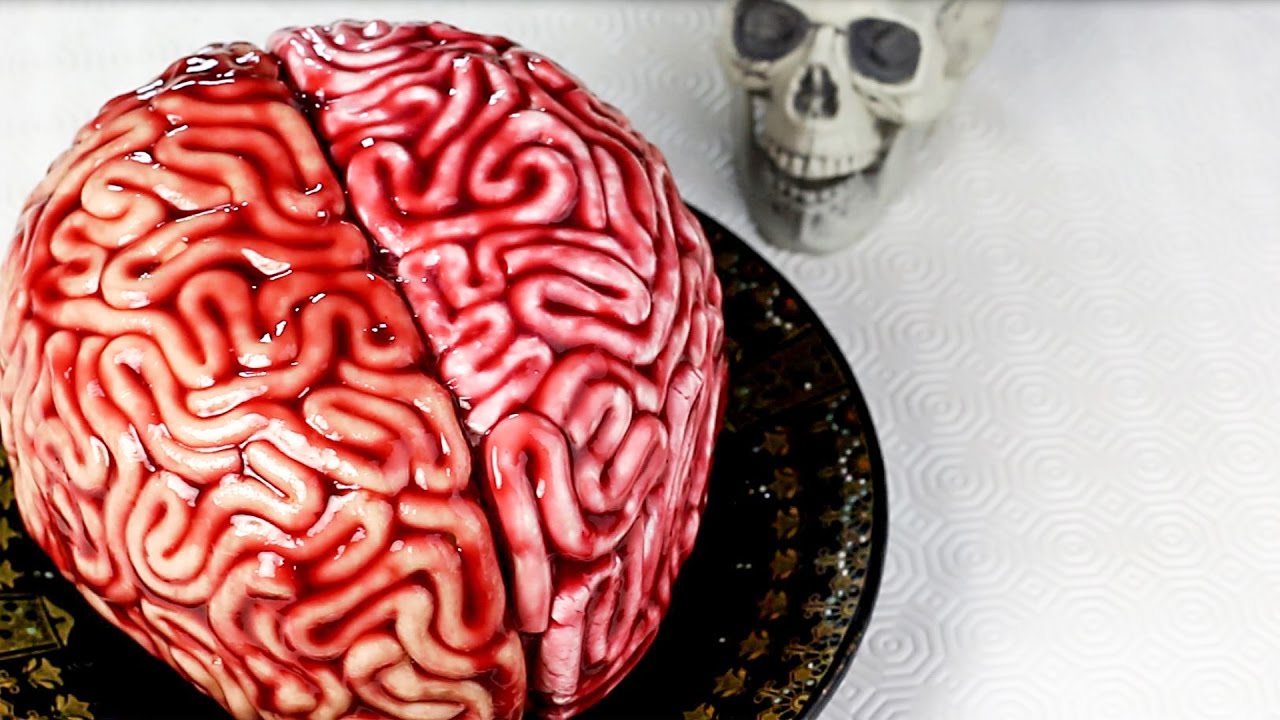 GEHIRN-KUCHEN für deine untoten Freunde zur Halloween-Party