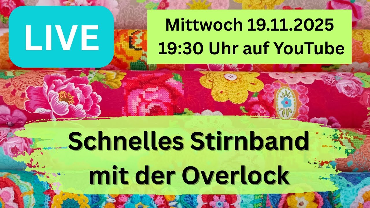 Schnelles Stirnband mit der Overlock - so wandelbar wie du es möchtest