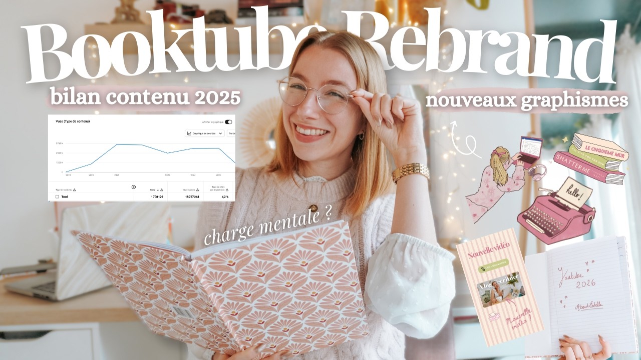 BILAN BOOKTUBE 2025 ✨🌷 : stats, santé mentale, graphisme, rebrand 2026...