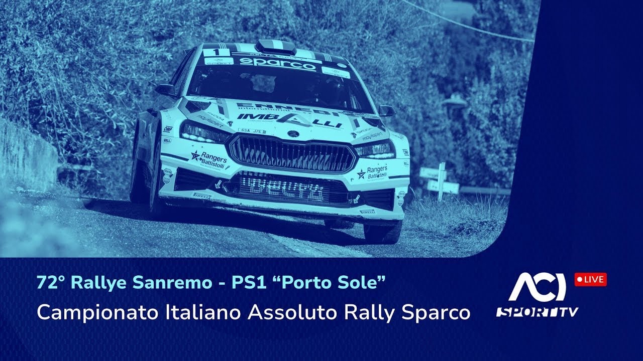 🔴 LIVE! | CIAR Sparco, Rallye Sanremo - PS1 &ldquo;Porto Sole&rdquo;