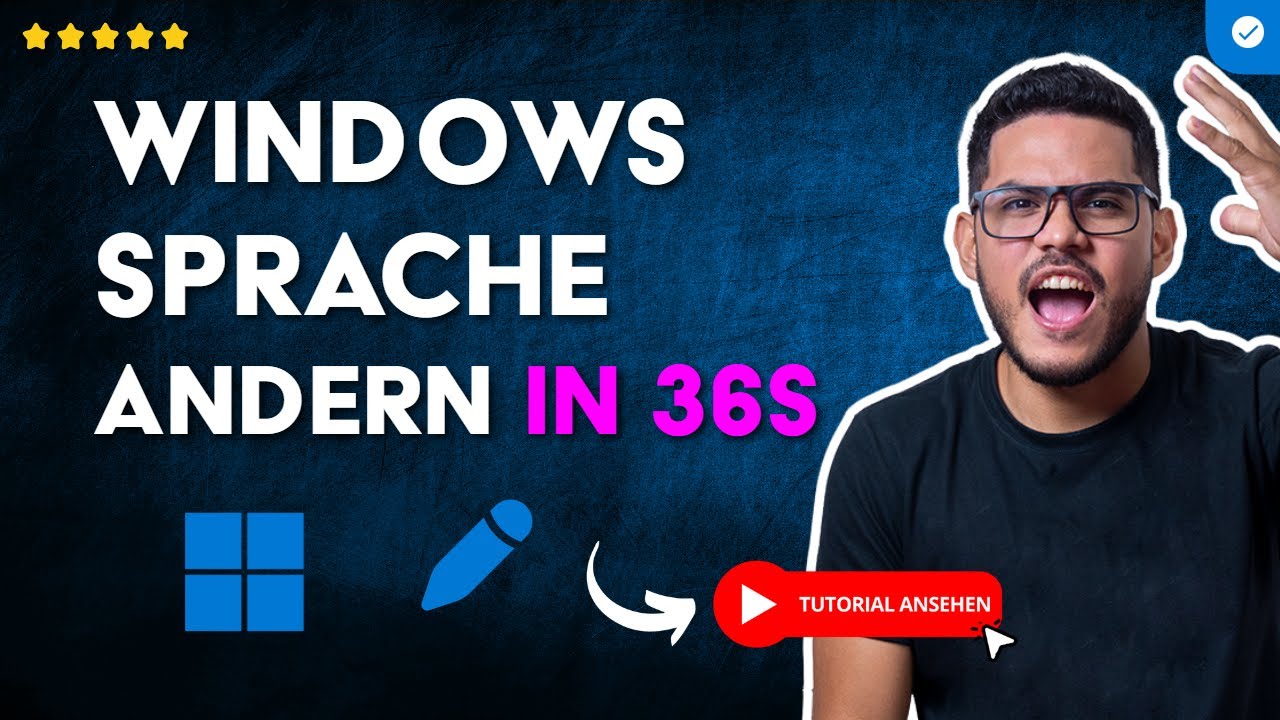 Wie Man die SPRACHE in WINDOWS für PC und LAPTOP Ändert in 36S