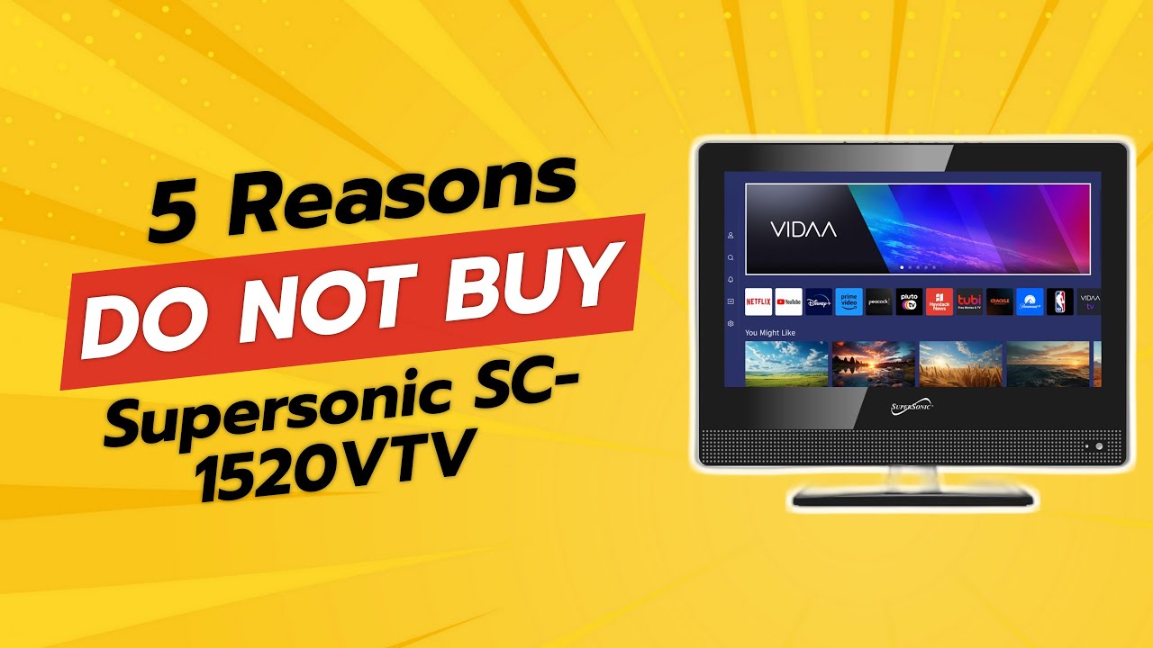 DON'T BUY Supersonic SC-1520VTV BEFORE WATCHING THIS VIDEO! 🤔📺 (5 Reasons)