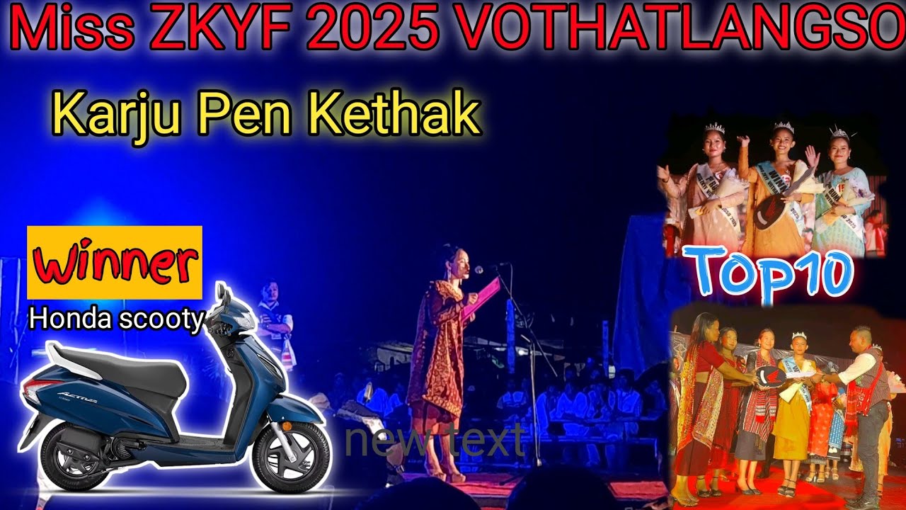 Karju pen kethak | Miss ZKYF 2025 | Winner👑top10 | Vothatlangso 