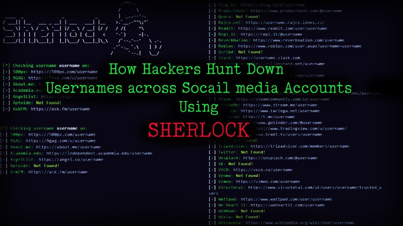 Sherlock - How Hackers Hunt down usernames across social networks | Kali Linux | Installation |