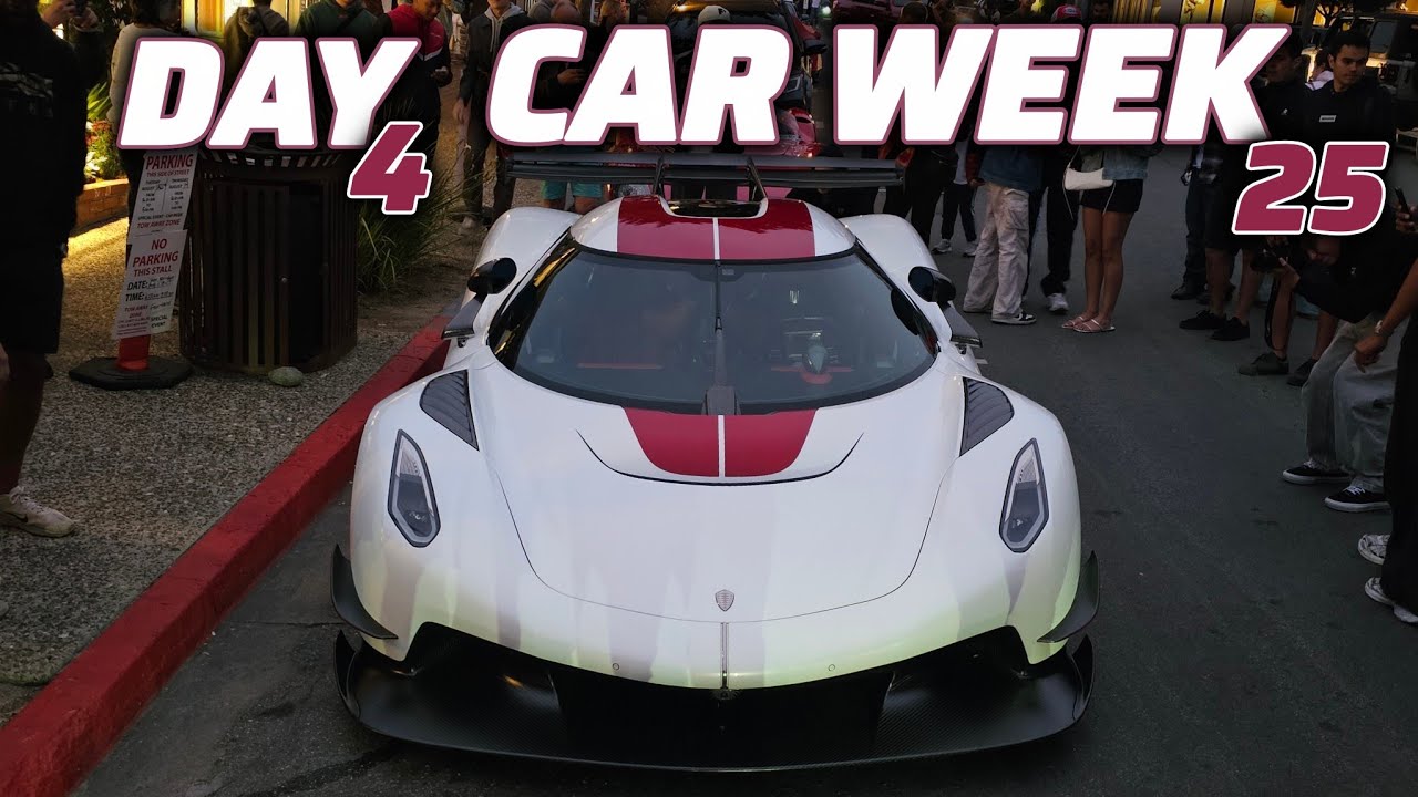 Monterey Car Week day 4, hyper cars, Laguna Seca, historic shots, drives