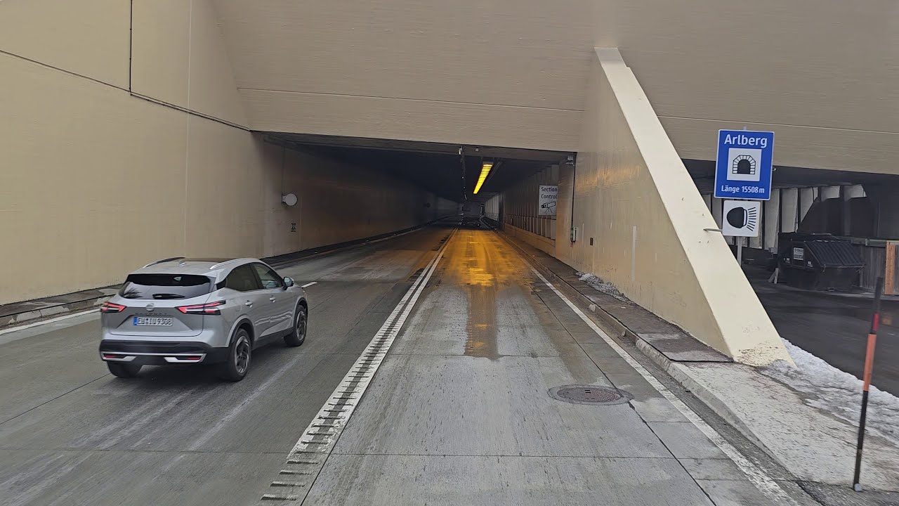 398 4K POV Real Truck Driving MAN TGX 520 Italy to Austria to Switzerland p3 tunel Arlberg 15508m