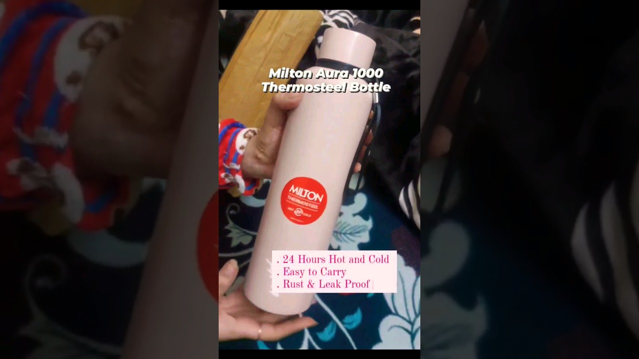 Milton Aura 1000 Thermosteel Bottle| unboxing | water bottle unboxing 
