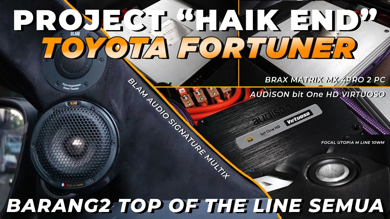 PROJECT AUDIO HI-END DI FORTUNER VRZ || POWER 2400W RMS - SUARANYA BIKIN MERINDINGGG 🔥🔥🔥