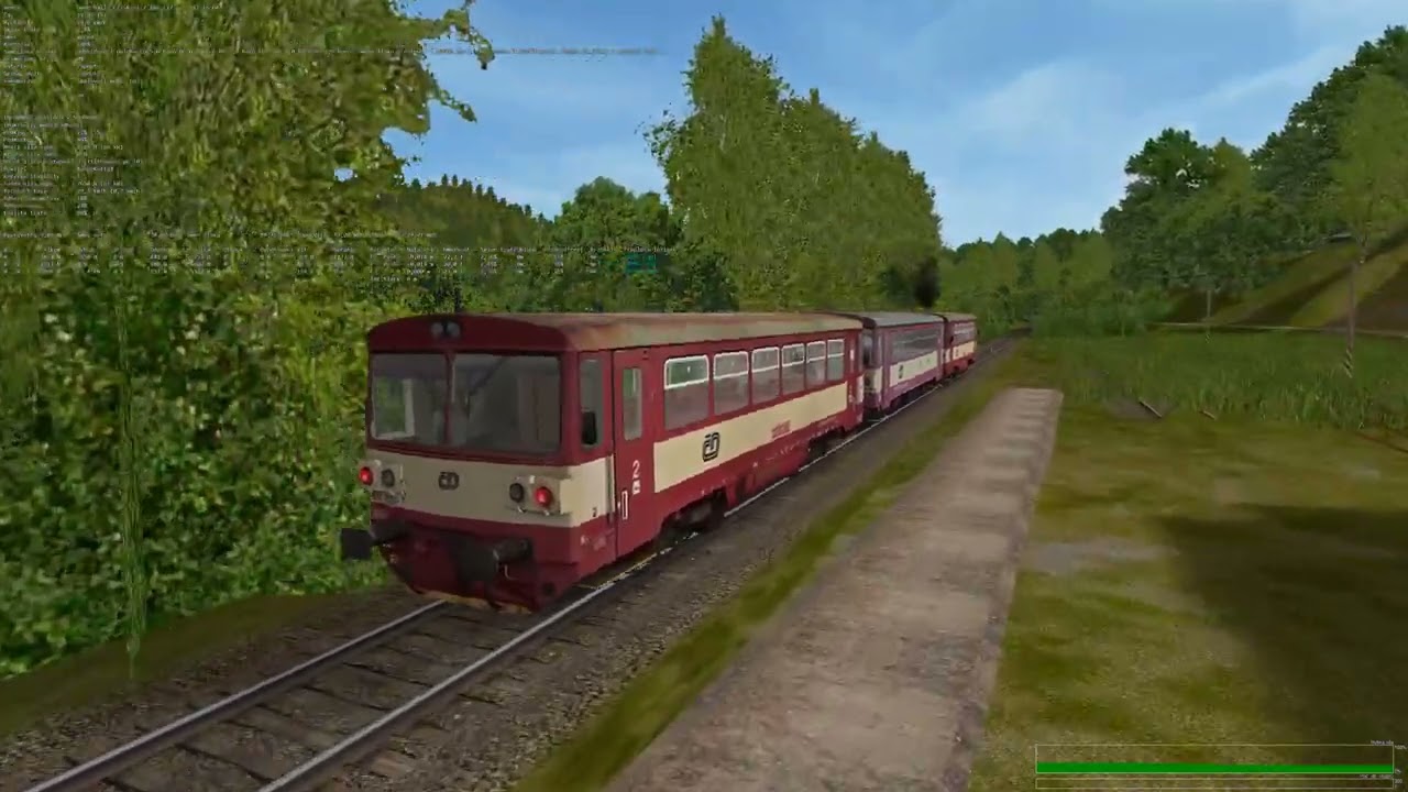 Test ladění 810 na trati 036 z Tanvaldu do Kořenova