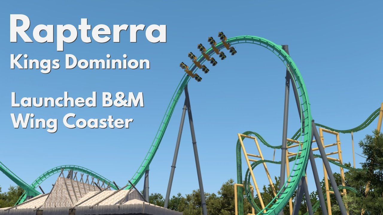 Rapterra - Kings Dominion | 2025 B&M Launched Wing Coaster | NoLimits 2 Pre-Creation