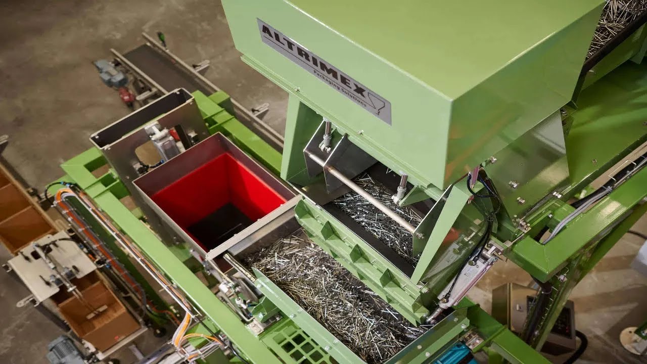 Altrimex | Automatic nail packaging line 5-25 KG in boxes |