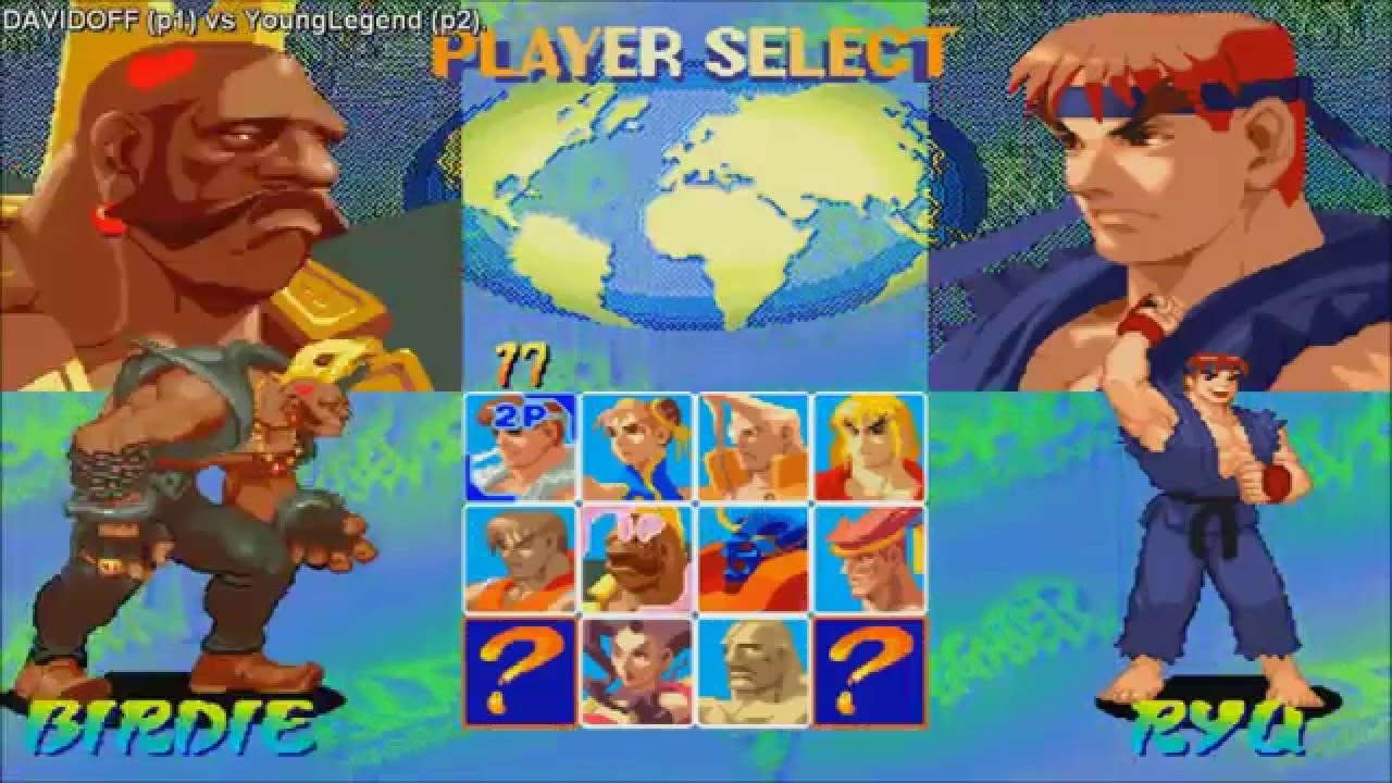 [HD] - Fightcade - Street Fighter Alpha - DAVIDOFF(JPN) Vs YoungLegend(USA)
