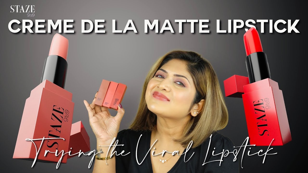 *NEW* STAZE 9to9 Creme De La Matte Lipstick | Review & Swatch | #lipstick